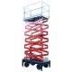 4 Meter Mobile Scissor Lift Platform With Four Wheels Great Loading Capacity