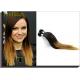 Silky Straight Ombre Remy Human Hair Extensions With Model Show Wedding Party Meeting