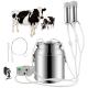7L 14L Pulsation Vacuum Pump Milker SS Goat Milking Machines