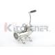 Stainless Steel Manual Meat Grinder With Countertop Bolt Down And Fine 3 / 16 Plates