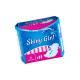 Feminine Hygiene Products Cotton Regular Winged Sanitary Pad Blue Printing Strip Cheap Sanitary Napkins Towels for Women
