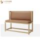 Leather Upholstery Restaurant Booth Sofa 1.2m Modern Booth Seating