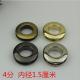 Factory manufacturing multi color zinc alloy handbag 15 mm metal round eyelets with screws
