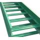 Green Solid FRP Ladder Type Cable Tray Non Combustible High Flexibility