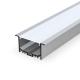 Flexible Suspended LED Profile , OEM Aluminum Profile LED Strip Light Silver Color