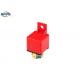Red Cover 40 Amp Relay 4 Pin HELLA Mini Auto Relay With Bracket For Car Headlight 24v relay automotive