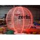 Red Shinning 1.0MM PVC / TPU Inflatable Bubble Ball With LED Light N Logo