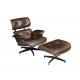 Eames Style Mordern Leather Vintage Chair Lounge Recliner Chair And Ottoman