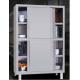 Commercial steel office furniture 4 lockers restaurant kitchen push-pull cabinet stainless steel cabinet
