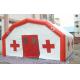 Digital Printing Blow Up Event Shelter 10m White Airtight  Inflatable Rescue Tent