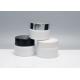 JG-AQ15, 15ml cylindric opaque white glass cosmetic jars for eye cream, face cream packaging, primary cosmetic packaging