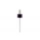 Aluminum  18/410 Glass Eye Dropper Pipette Silicone Teat