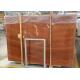 Wooden Grain Red Natural Stone Slabs Panel Custom Size 2.69g / Cm³ Density