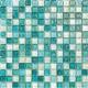 Blue white water waving glass mosaic tile for spa room