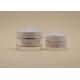 Transparent Acrylic Cosmetic Containers Not Easily Broken With White Rose ABS Cap