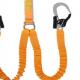 ISO9001 Fall Protection Safety Harnesses PET Fiber Energy Absorbing Lanyard Twin Access