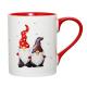 400ml Ceramic Coffee Cups , Porcelain Christmas Mugs With Cute Santa Claus Pattern