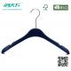 Betterall High-quality Dark Blue Plastic Hanger with Skid-proof Shoulder