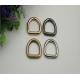 Low cost bag accessories open iron wire d ring,20mm metal d ring for handbag