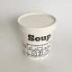 360ml 12oz Soup Paper Cup With Lid Single Wall Biodegradable Bowls