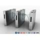 Retractable Flap Barrier Turnstile Durable Anti Pinch Function Time Attendance