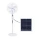 Multifunction 25W Solar Powered Outdoor Fan 18650 Lithium Battery 3 Wind Gears With Bulb