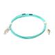 Multimode LC UPC To LC UPC Patch Cable OM3 Aqua 3 Meter