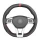 Black Steering Wheel Cover for Mercedes-Benz A45 AMG CLA45 C63 AMG CLS63 AMG 2012-2015