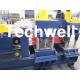 7.5 Kw, 0 - 15 m/min Hydraulic Cutting Ridge Tile Roll Forming Machine for Roof