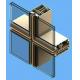 Fireproof Curtain Wall Aluminium Profile Facade Thermal Insulation