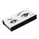 rigid black and white hinged eyelash box high quality mink eyelash paper box