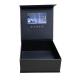 Digital LCD Video Gift Box Black Art Paper Auto Start Video Presentation Boxes