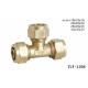 TLY-1208 1/2-2 Male aluminium pex pipe fitting brass tee NPT copper fittng water oil gas mixer matel plumping joint