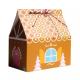 House Shape Christmas Gift Boxes For Candy Disposable Paperboard