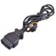 Copper Material Automotive Wiring Harness Kits With 16 Pin Plug  For Car Diagnostic Cable