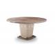 Metal Base Round Modern Luxury Dining Table W009D1R
