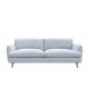 Timber Legs Three Seater Fabric Sofa Three Seater Couch High Density Sponge D30