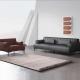ISO Sponge Material Office Furniture Sofa Black Color Leather Sofa Set