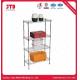 72in Steel Wire Shelving With Wheels