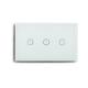 US Standard 3 Gang Smart Touch Light Switch Compatible With Alexa Google Assistant