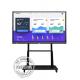 Anti Glare Glass 85 Inch 4K Flat IR Touch Screen Panel Android Win 10 Dual System