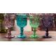 Height 16.5cm Crystal Solid Coloured Wine Glasses / Purple Champagne Glass Cups