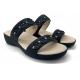 Comfort Ladies Summer Slip On Sandals With Flat Heel Sewing Sole