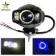 Waterproof Black Off Road Led Work Lights Blue Angle Eyes For Motorcycle