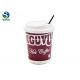Heat Insulated Double Wall Paper Cup Eco Friendly For Hot Cold Drinks