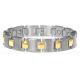 Fashion titanium bracelet with magnet,negative ion, far infrared and germanium TSB-067