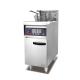 Electric Food Production Line Equipment Stand 1-tanks Fryer With Power Source