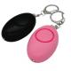 Black Pink Personal Security Alarms Smart Siren 40g Plastic 130DB Women Keychain With LED Light