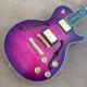 Flame Maple Top & Back Custom LP electric guitar with Abalone binding top & back