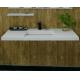 Acrylic Solid Surface Wall Mount Bathroom Sink Rectangular Eco - Friendly